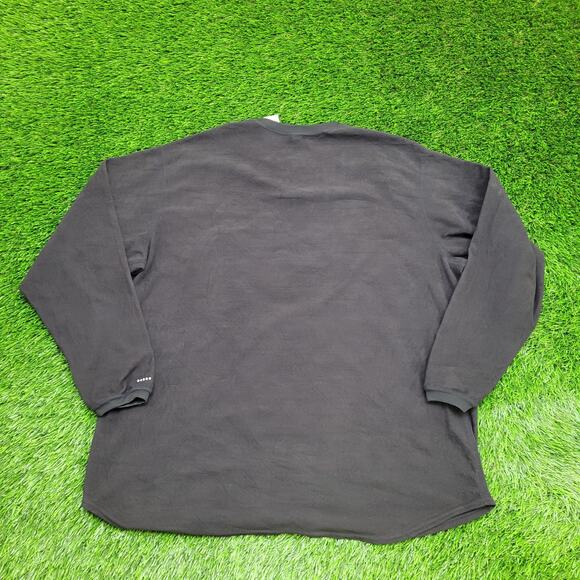 NIKE Alpha Fleece Sweatshirt XL 25x31 Baggy Faded Black - Picture 2 of 14